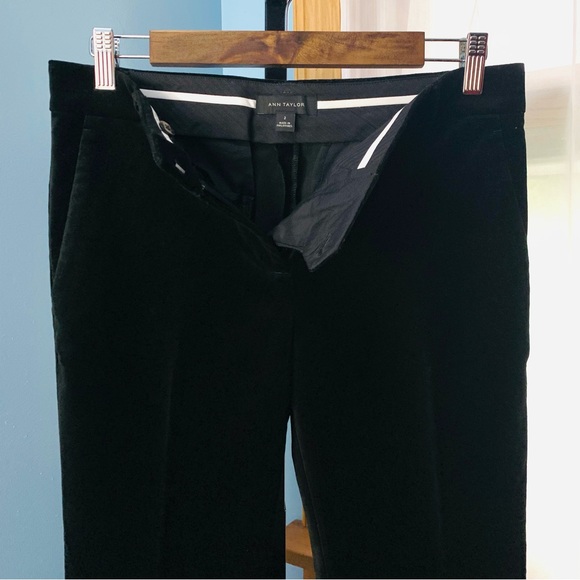Ann Taylor Black Velvet Pants - Picture 4 of 7